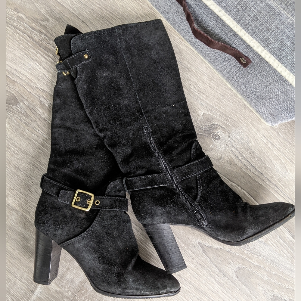 Coach suede high boots